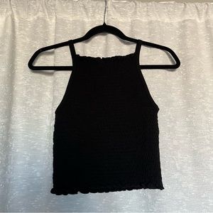 Gaze Black Tank Top